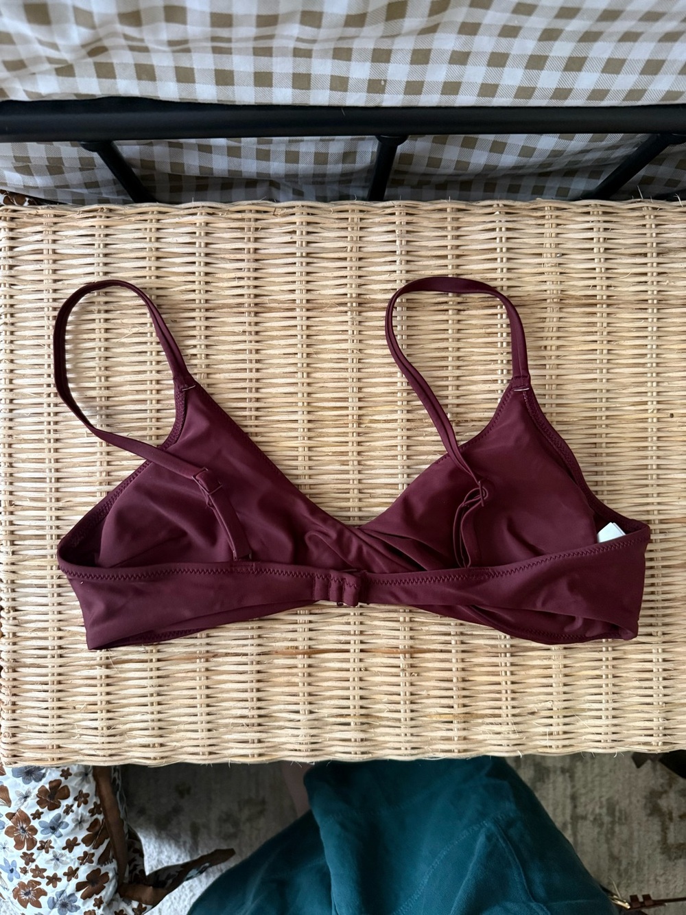 Aerie swim top scoop twist - Burgundy - Picture 2 of 4